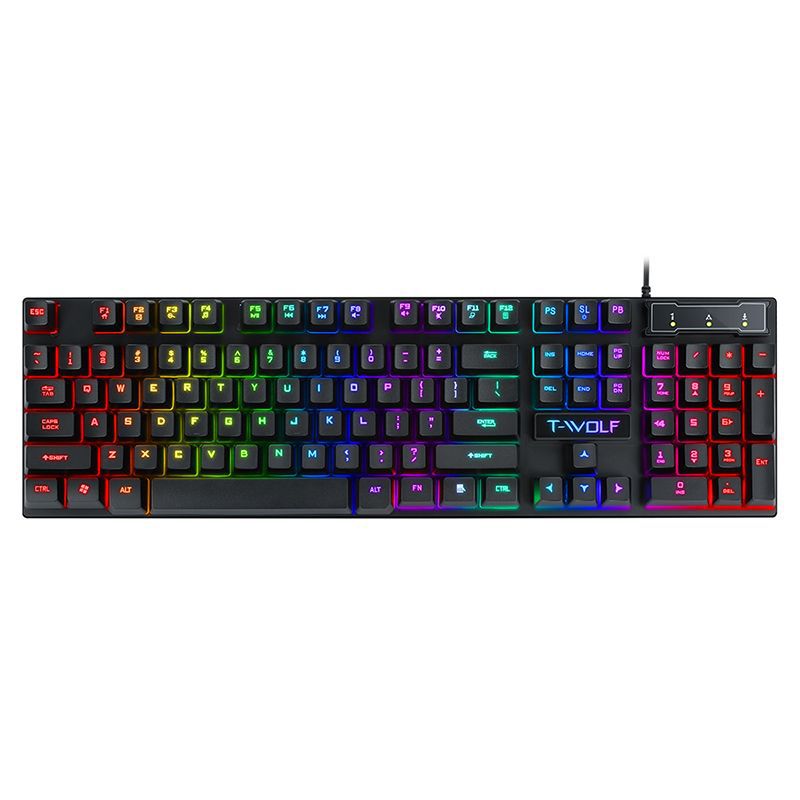 T-WOLF T20 — Full-Size Backlit Office Keyboard