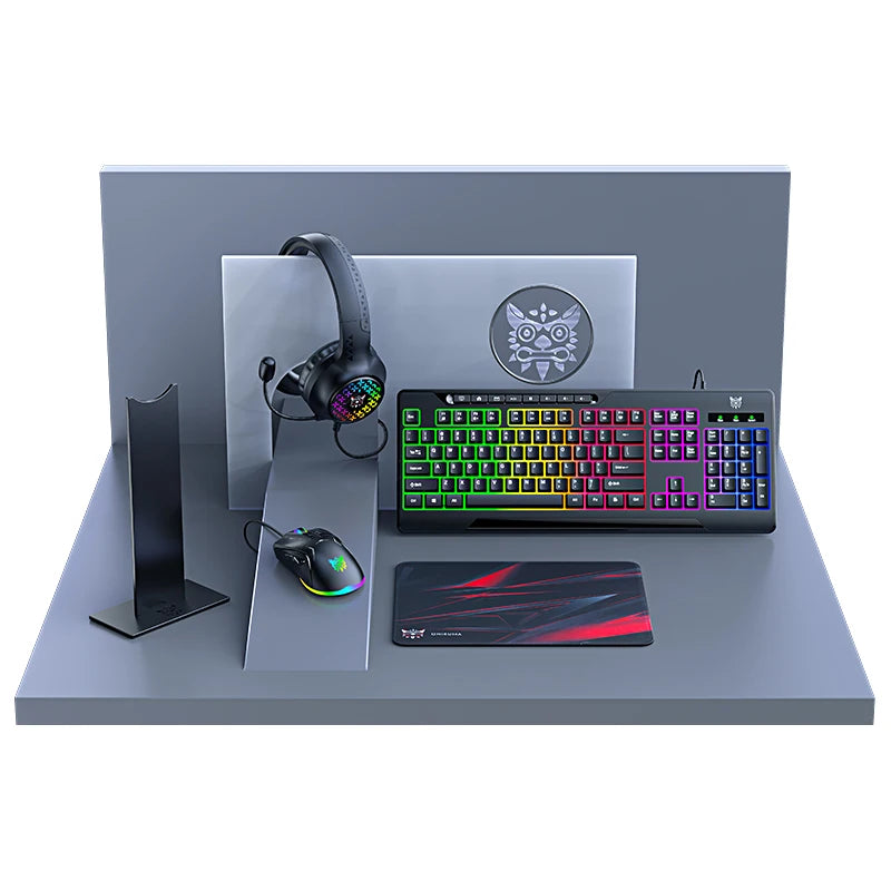 ONIKUMA TZ5006 — 5-in-1 Gaming Set: Keyboard, Mouse, Headset & Pad