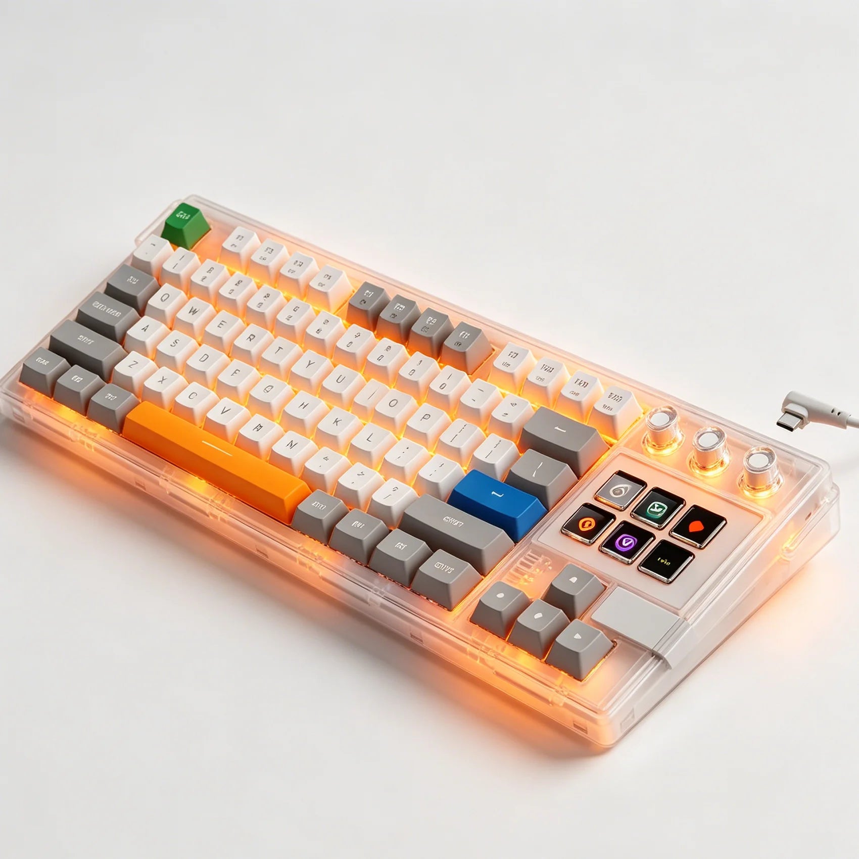 MiraBox K1 Pro — Keyboard with 6 LCD Keys