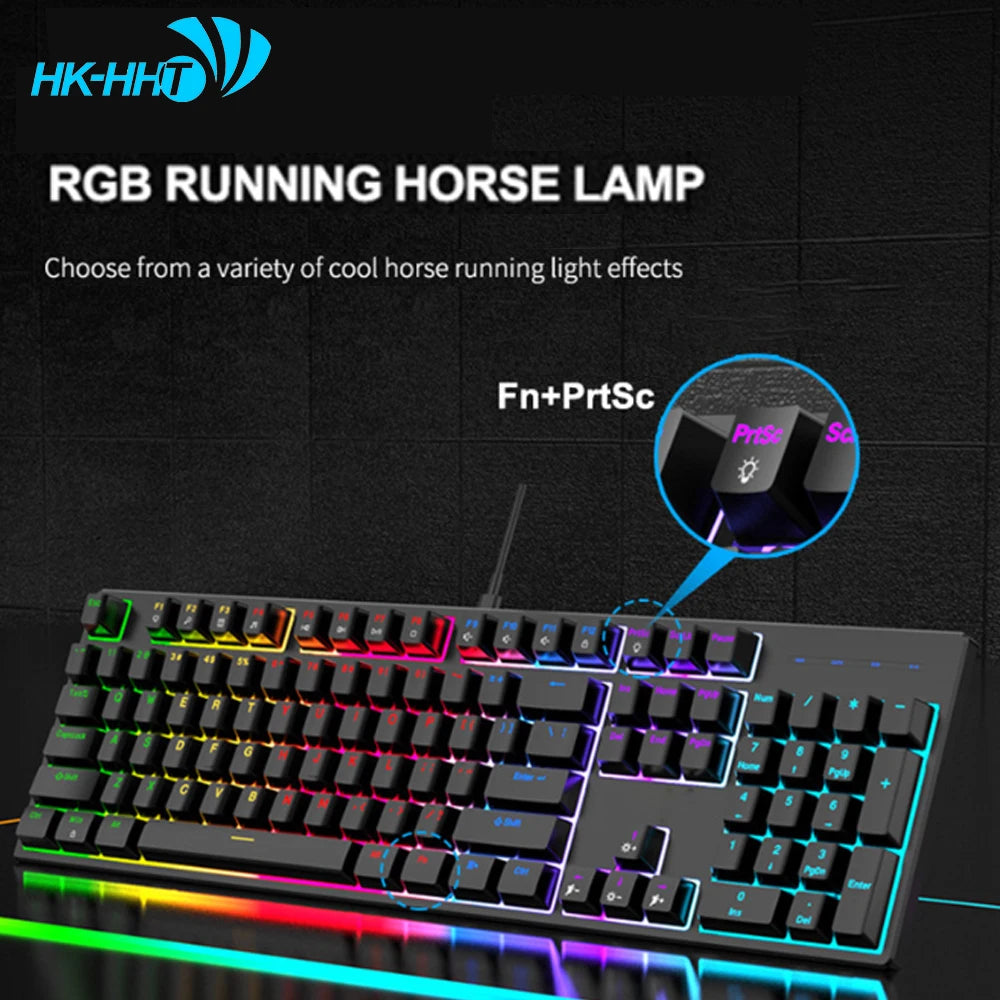 HHT104 — Spill-Proof Mechanical Keyboard