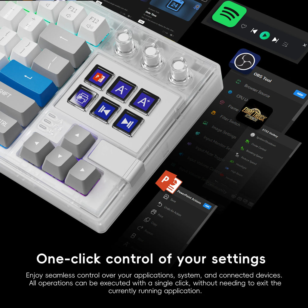 MiraBox K1 Pro — Keyboard with 6 LCD Keys