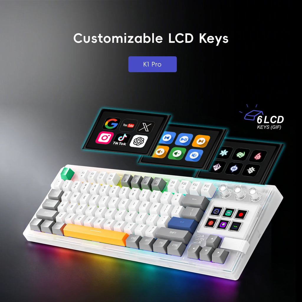 MiraBox K1 Pro — Keyboard with 6 LCD Keys