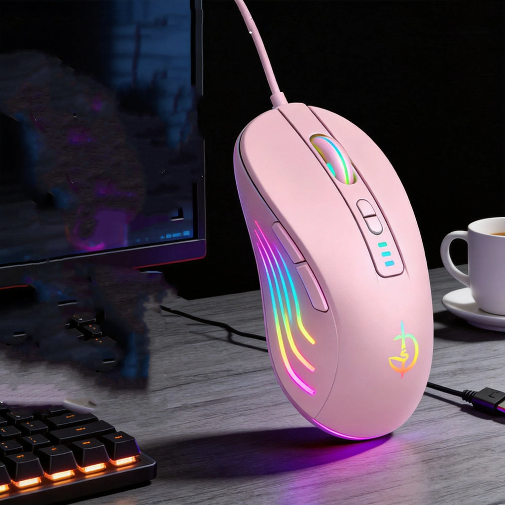 Silent Wireless Mouse — 7 Buttons, 6400 DPI