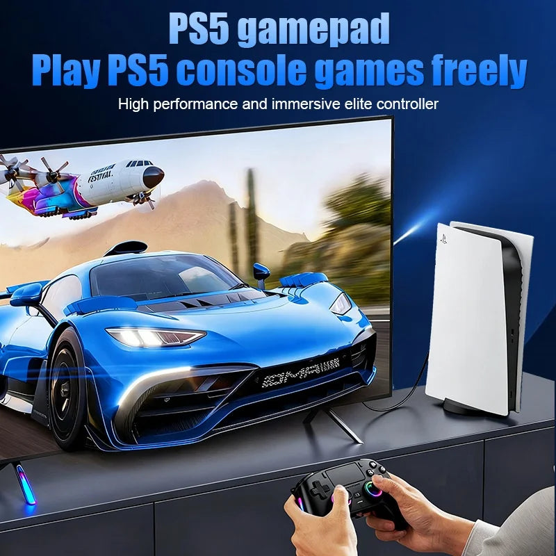 PS5 Macro Controller — RGB, Swappable Covers
