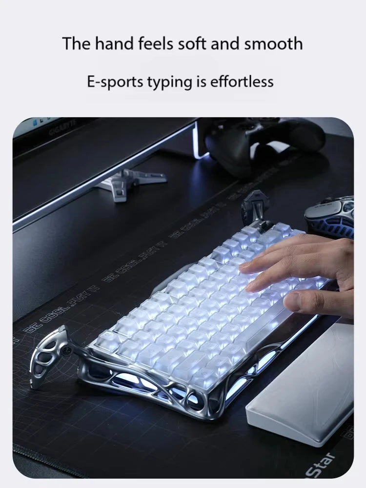 GravaStar K1 Pro Mist — Aluminium Skeleton Keyboard