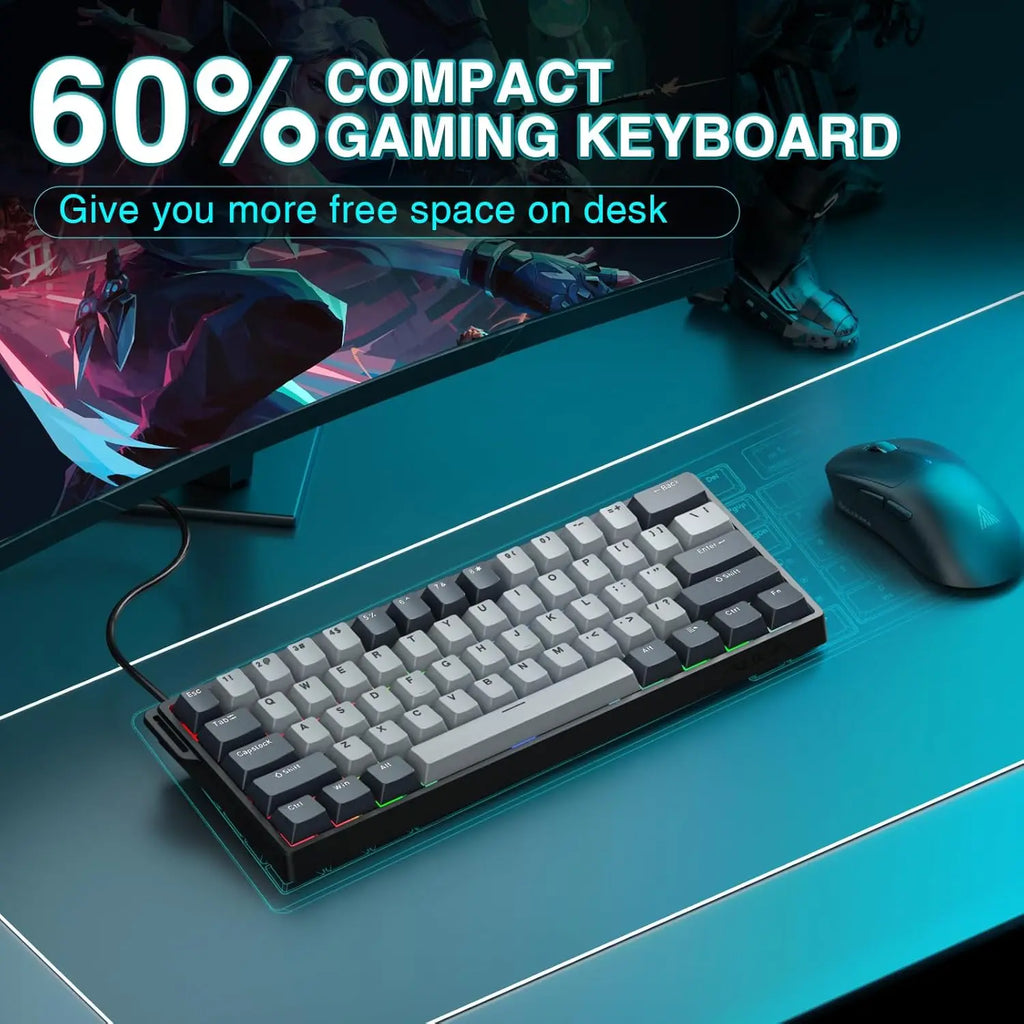 Aula Win60 HE — Magnetic Hot-Swap Keyboard, 60% RGB