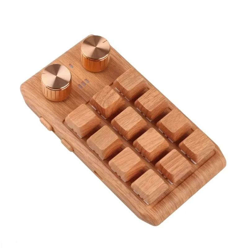 12-Key Macropad — Dual Knobs, Programmable