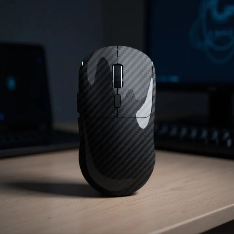 Carbon Fibre Mouse — Tri-Mode, Ambidextrous