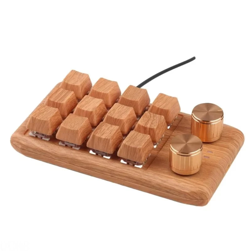 12-Key Macropad — Dual Knobs, Programmable
