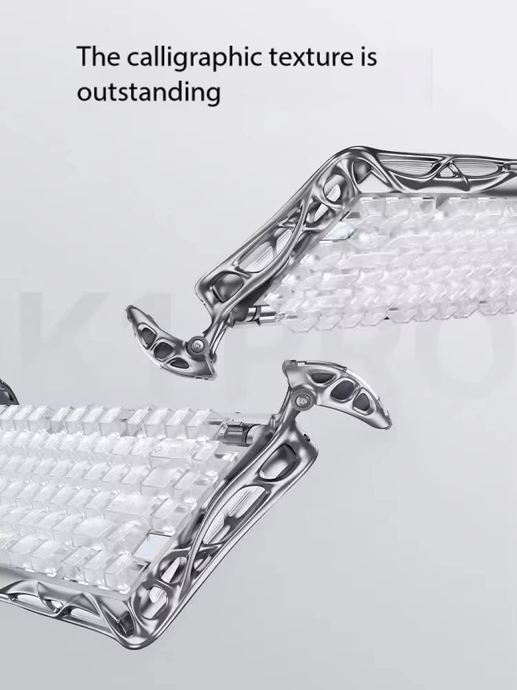 GravaStar K1 Pro Mist — Aluminium Skeleton Keyboard