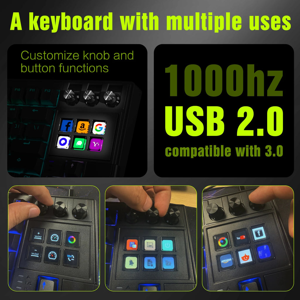 87-Key Mechanical Keyboard — TKL, Wired RGB
