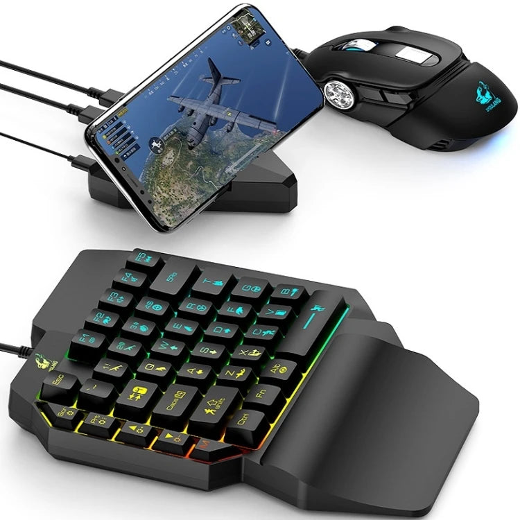 One-Handed Gaming Keyboard — 39 Keys