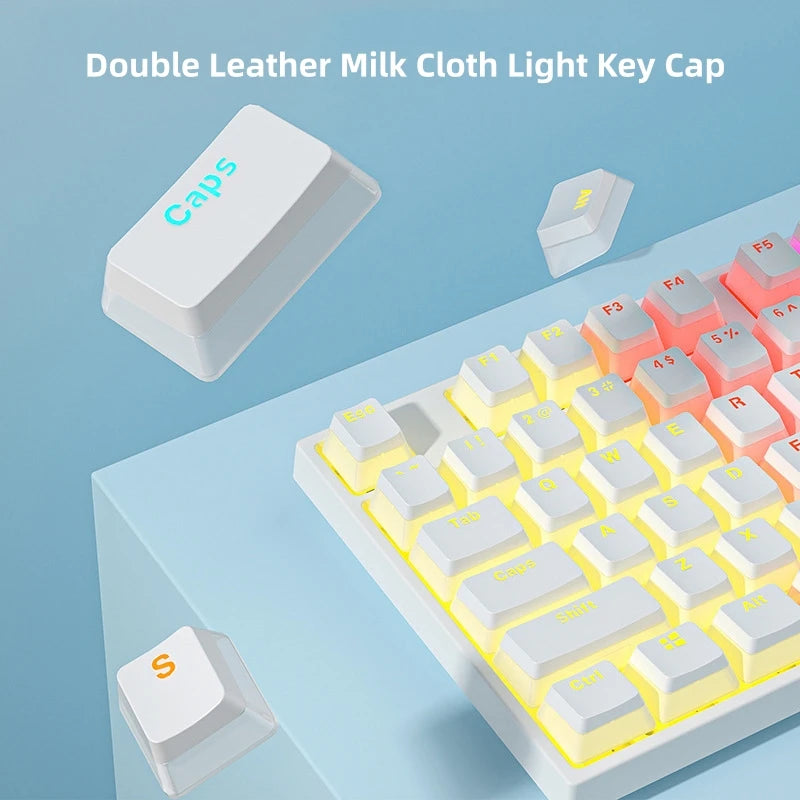 Pudding Keyboard — Glow-Through Keycaps