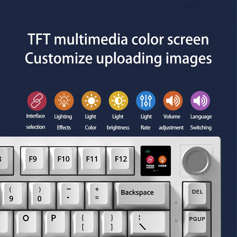 PCTENK 81 — 75% Gateron Keyboard, Wireless