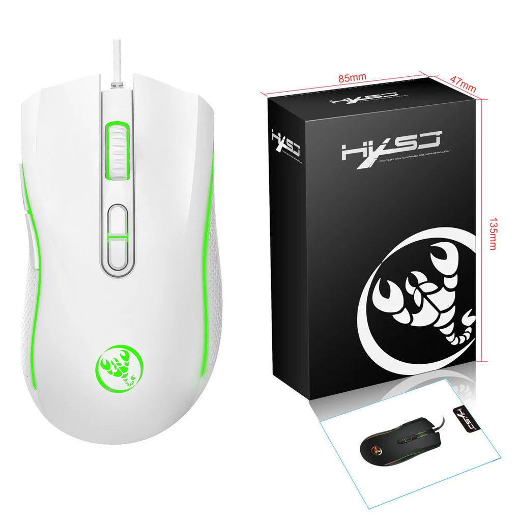 A869 Wired Mouse — 6 Buttons, 6400 DPI