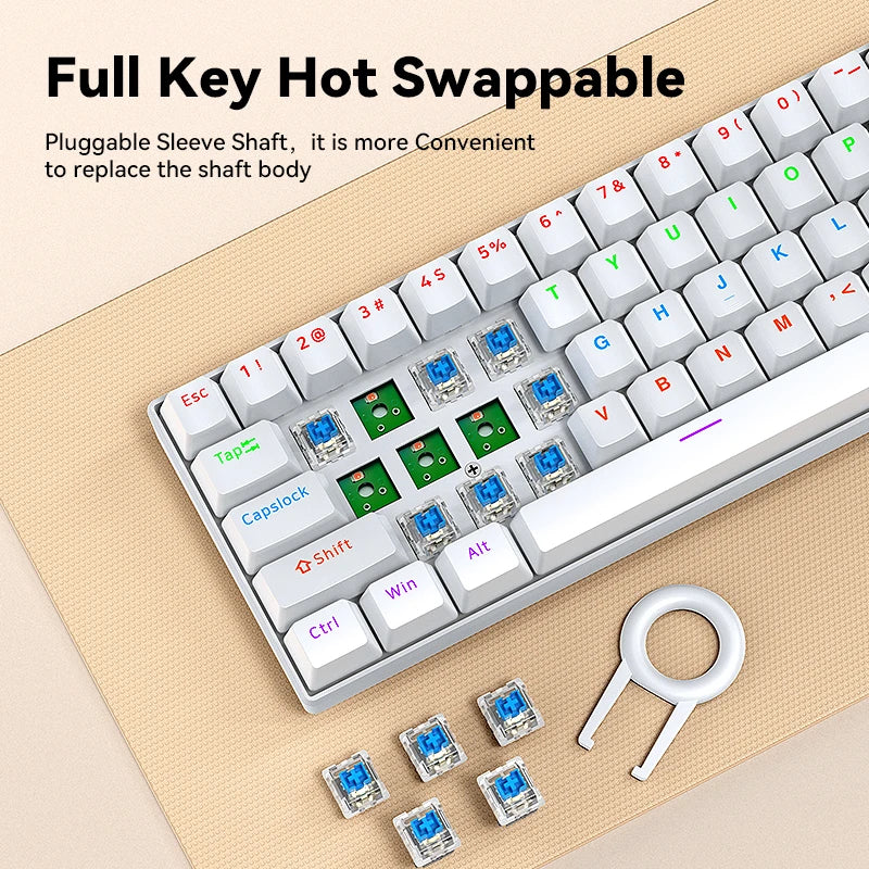 T-WOLF T60 — Hot-Swap 61-Key Keyboard
