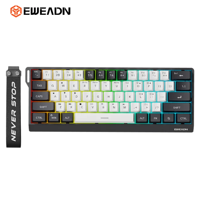 EWEADN — Mini 60% Keyboard, Detachable Cable