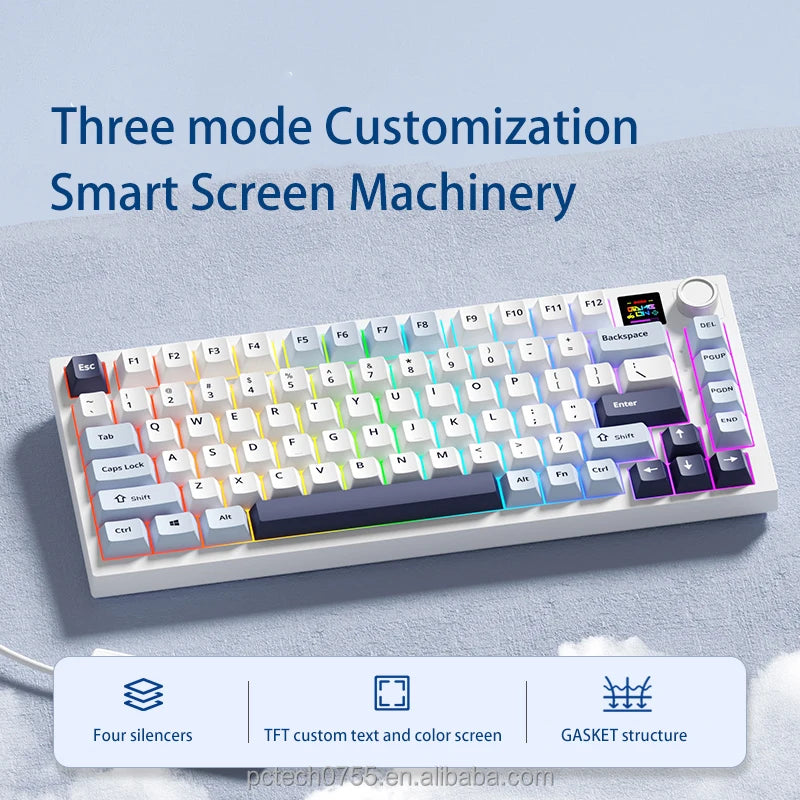 PCTENK 81 — 75% Gateron Keyboard, Wireless