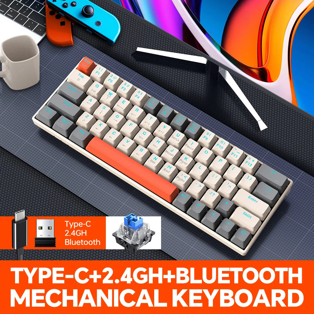 T-WOLF T30 — Wireless Keyboard, 1450mAh Battery