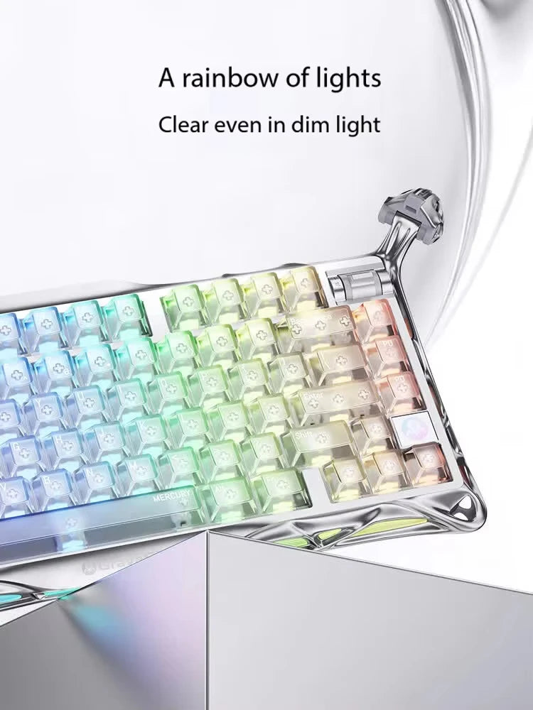 GravaStar K1 Pro Mist — Aluminium Skeleton Keyboard