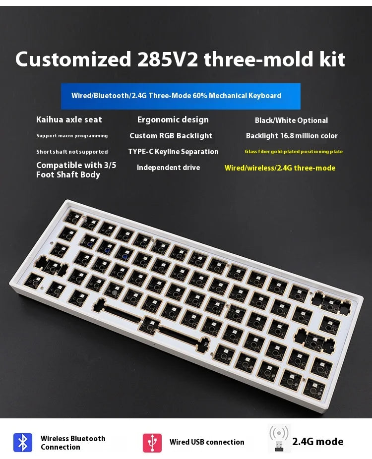 Cmany 285V2 — Hot-Swap 60% Wireless Keyboard