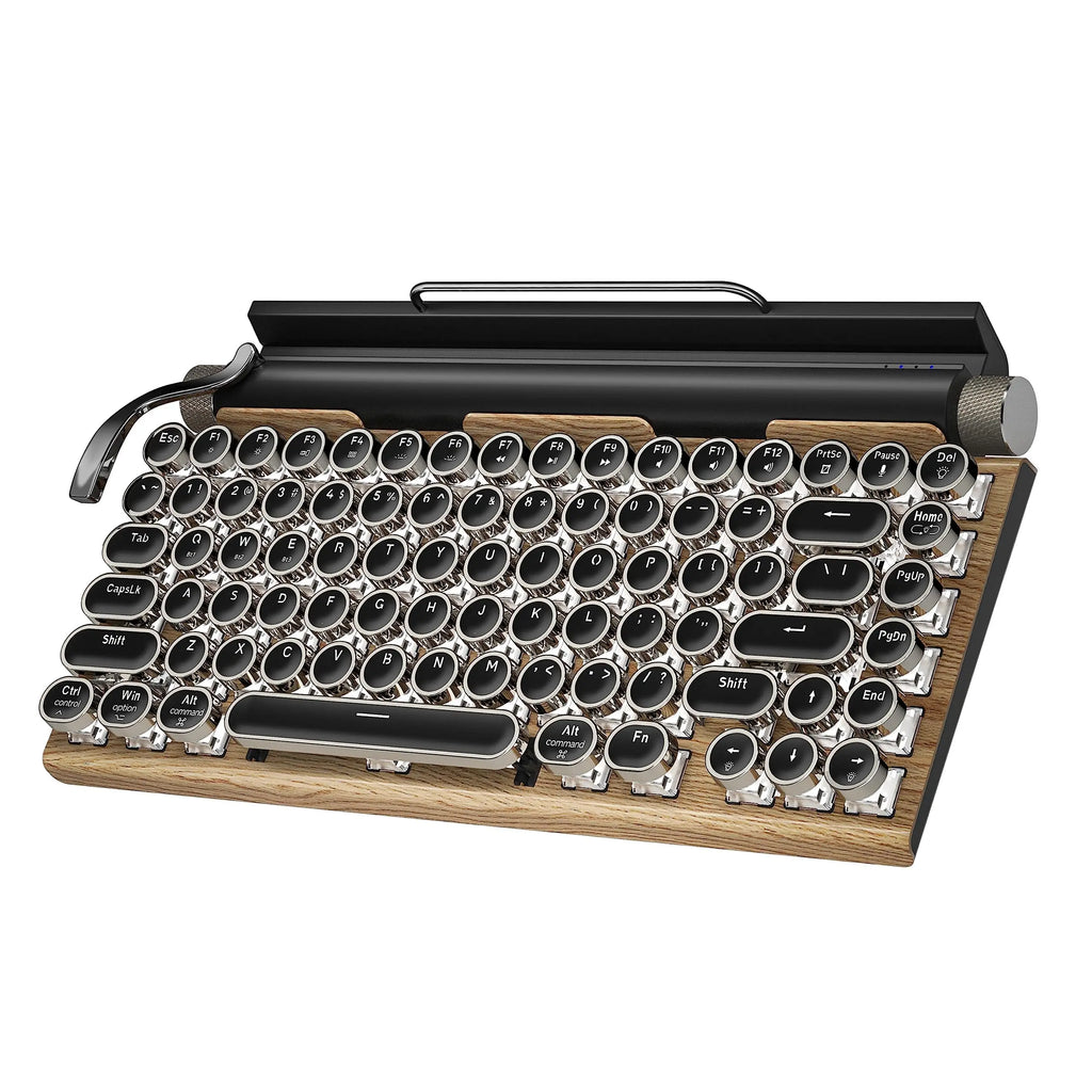 Retro Typewriter Keyboard — 83 Keys, Wireless