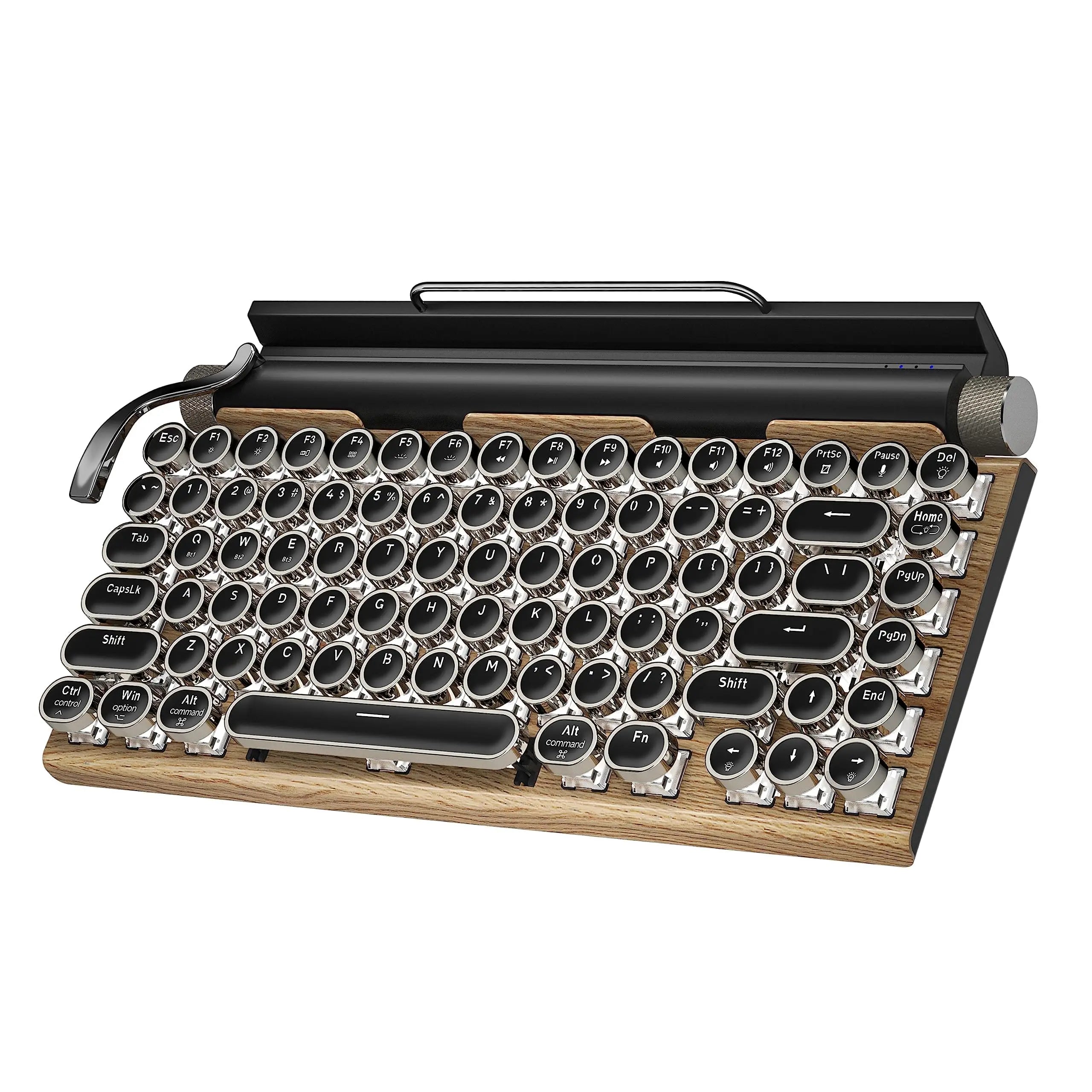 Retro Typewriter Keyboard — 83 Keys, Wireless