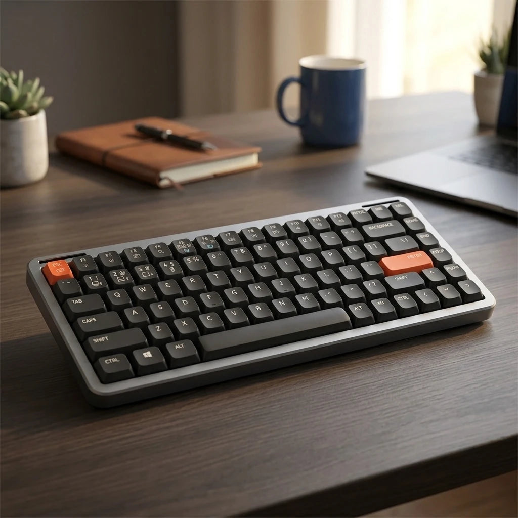 Low Profile Keyboard — 84 Keys, Aluminium