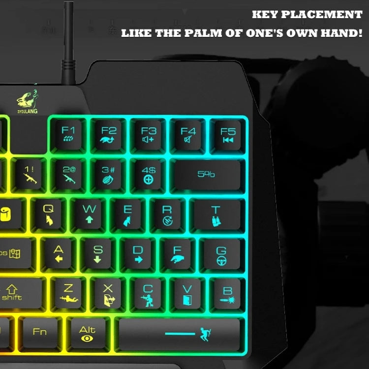 One-Handed Gaming Keyboard — 39 Keys