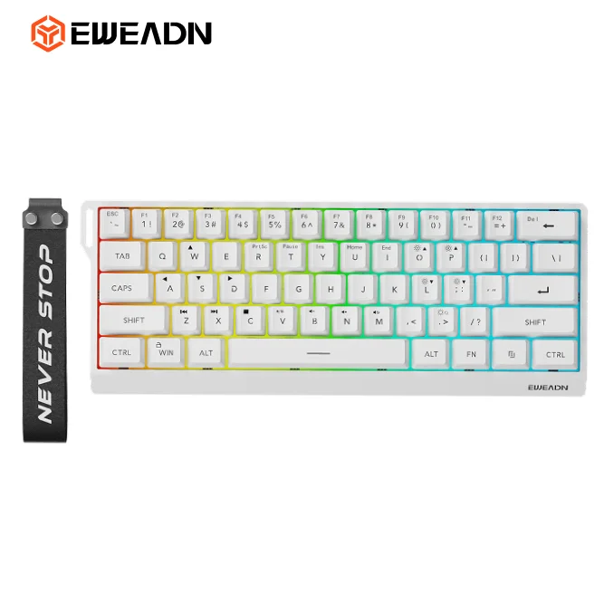 EWEADN — Mini 60% Keyboard, Detachable Cable