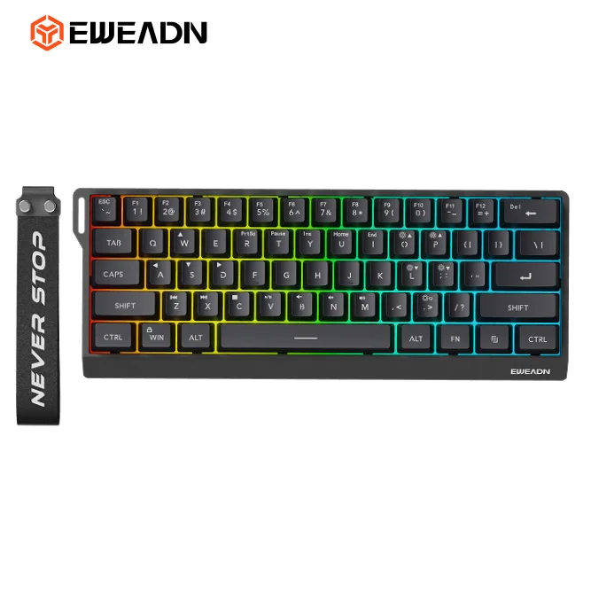 EWEADN — Mini 60% Keyboard, Detachable Cable