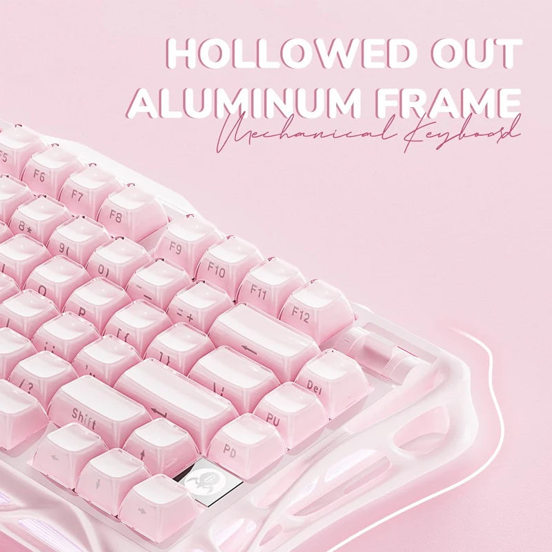GravaStar Mercury K1 Pink — Aluminium 75% Wireless Keyboard