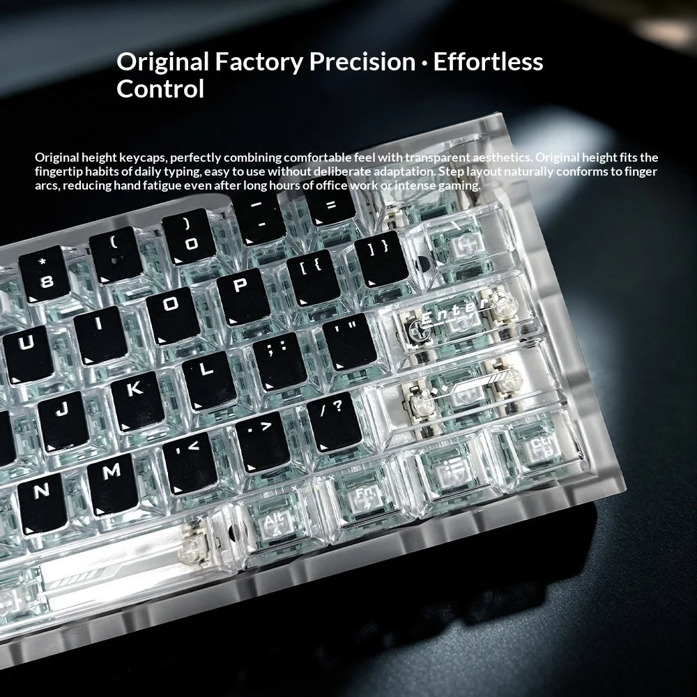 Retro Keycap Set — 136 Translucent Keys