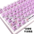 Crystal Transparent Keycap Set — Universal 61 to 132 Keys