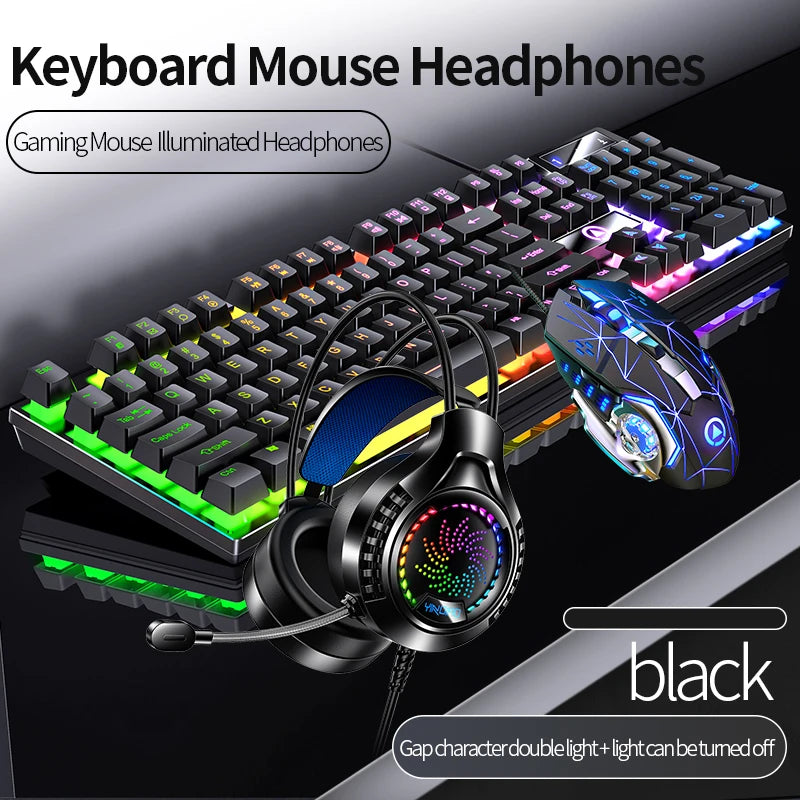 3-in-1 Gaming Bundle — Backlit Keyboard, Mouse & Headset