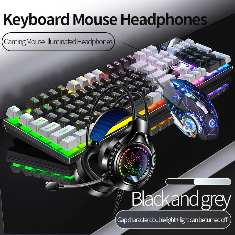 3-in-1 Gaming Bundle — Backlit Keyboard, Mouse & Headset