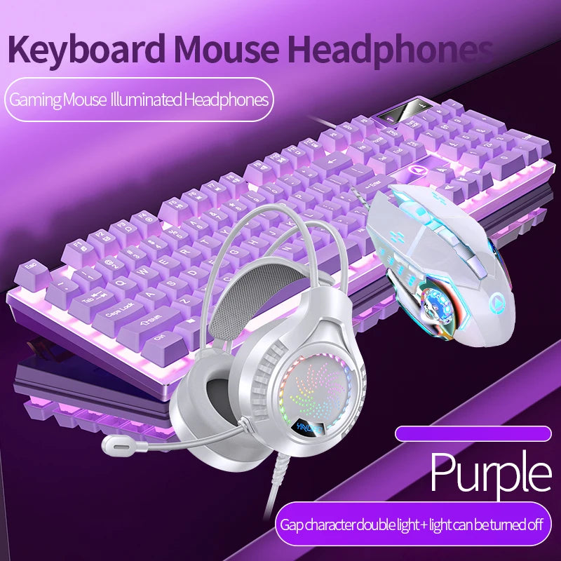 3-in-1 Gaming Bundle — Backlit Keyboard, Mouse & Headset