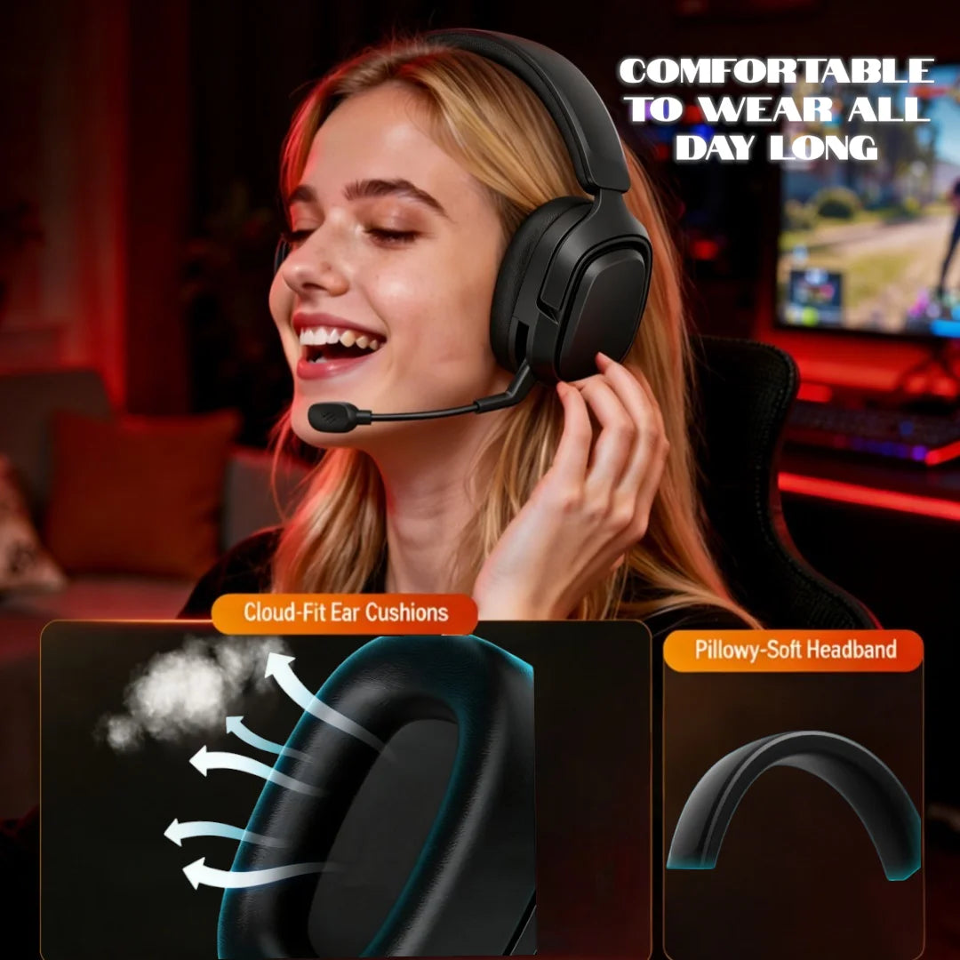 GT808 Wireless Gaming Headset — Rotating Mic