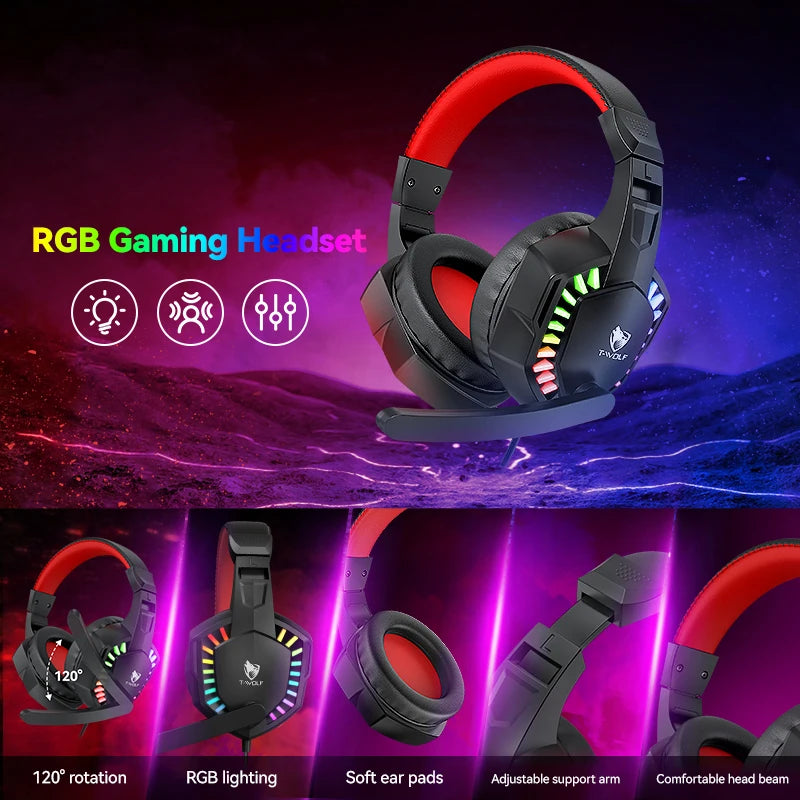 5-in-1 Gaming Bundle — Keyboard, Mouse, Headset, Speaker & Pad