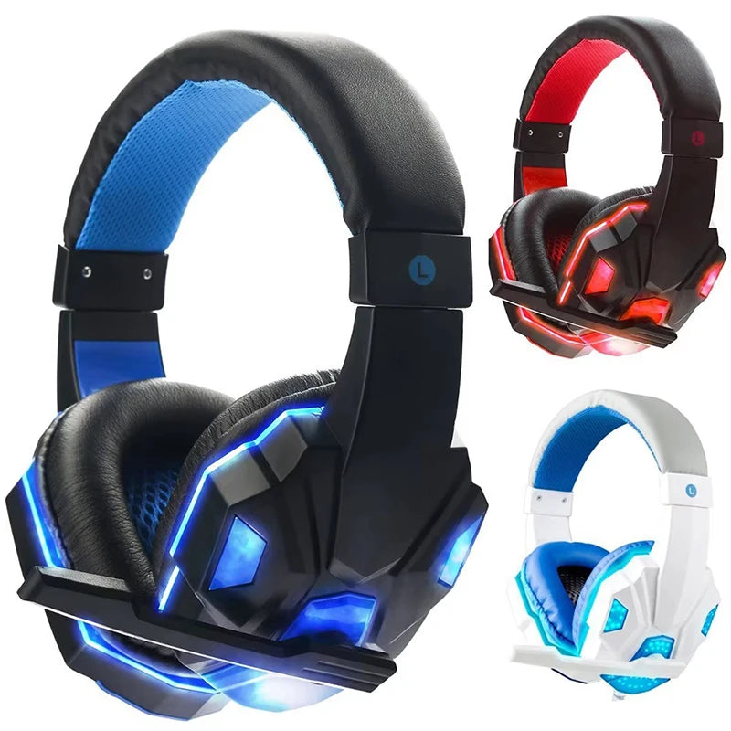 3.5mm Wired Gaming Headset — Noise Cancelling, Foldable