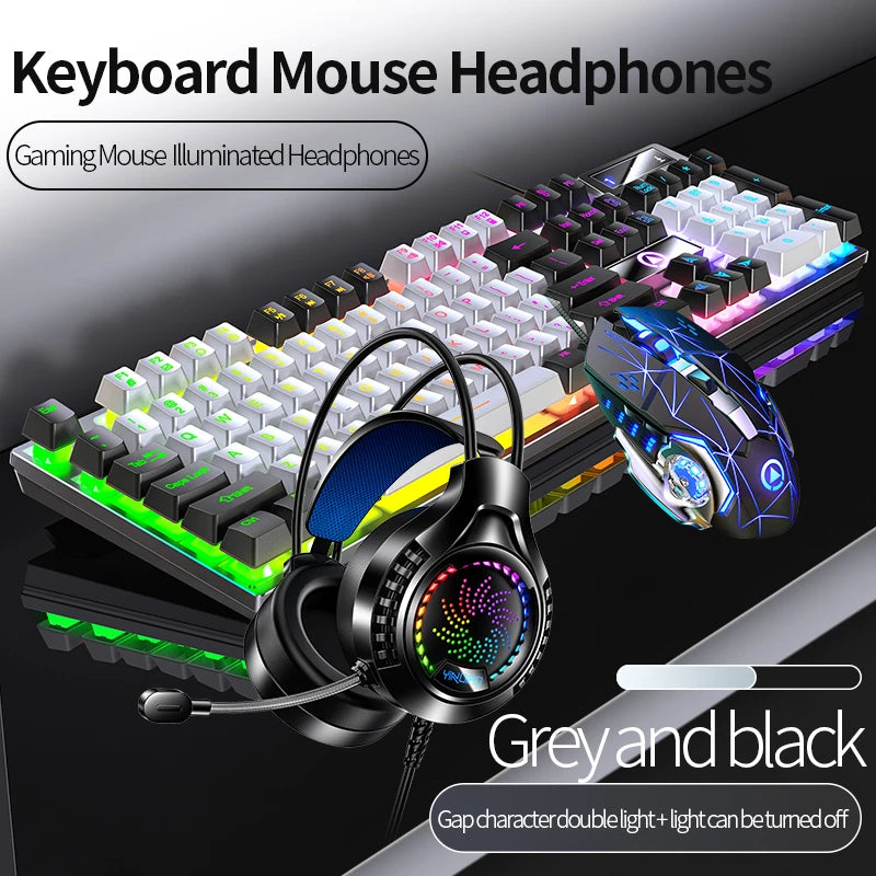 3-in-1 Gaming Bundle — Backlit Keyboard, Mouse & Headset
