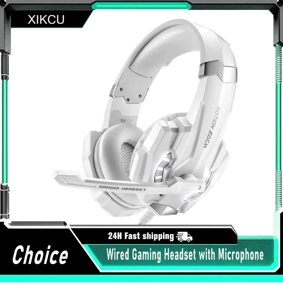 G9000 Gaming Headset — Deep Bass, Glowing Earcups
