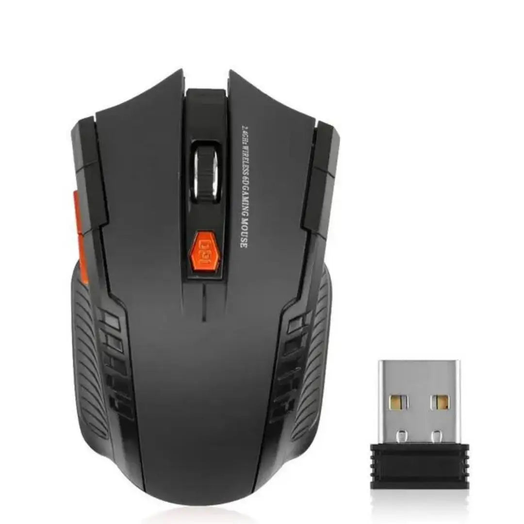 Mini Wireless Mouse — 6 Buttons, 1600 DPI
