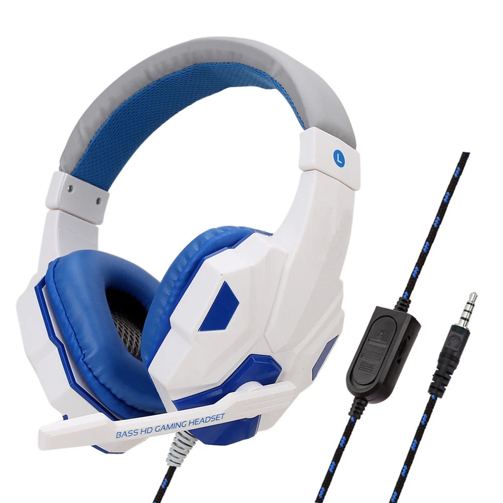 3.5mm Wired Gaming Headset — Noise Cancelling, Foldable