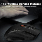 Mini Wireless Mouse — 6 Buttons, 1600 DPI