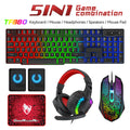 5-in-1 Gaming Bundle — Keyboard, Mouse, Headset, Speaker & Pad