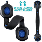 3.5mm Wired Gaming Headset — Noise Cancelling, Foldable