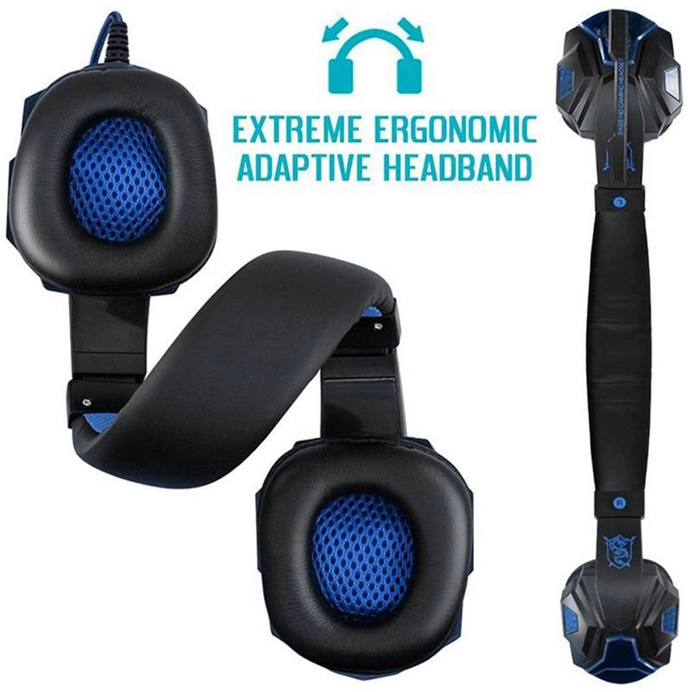 3.5mm Wired Gaming Headset — Noise Cancelling, Foldable