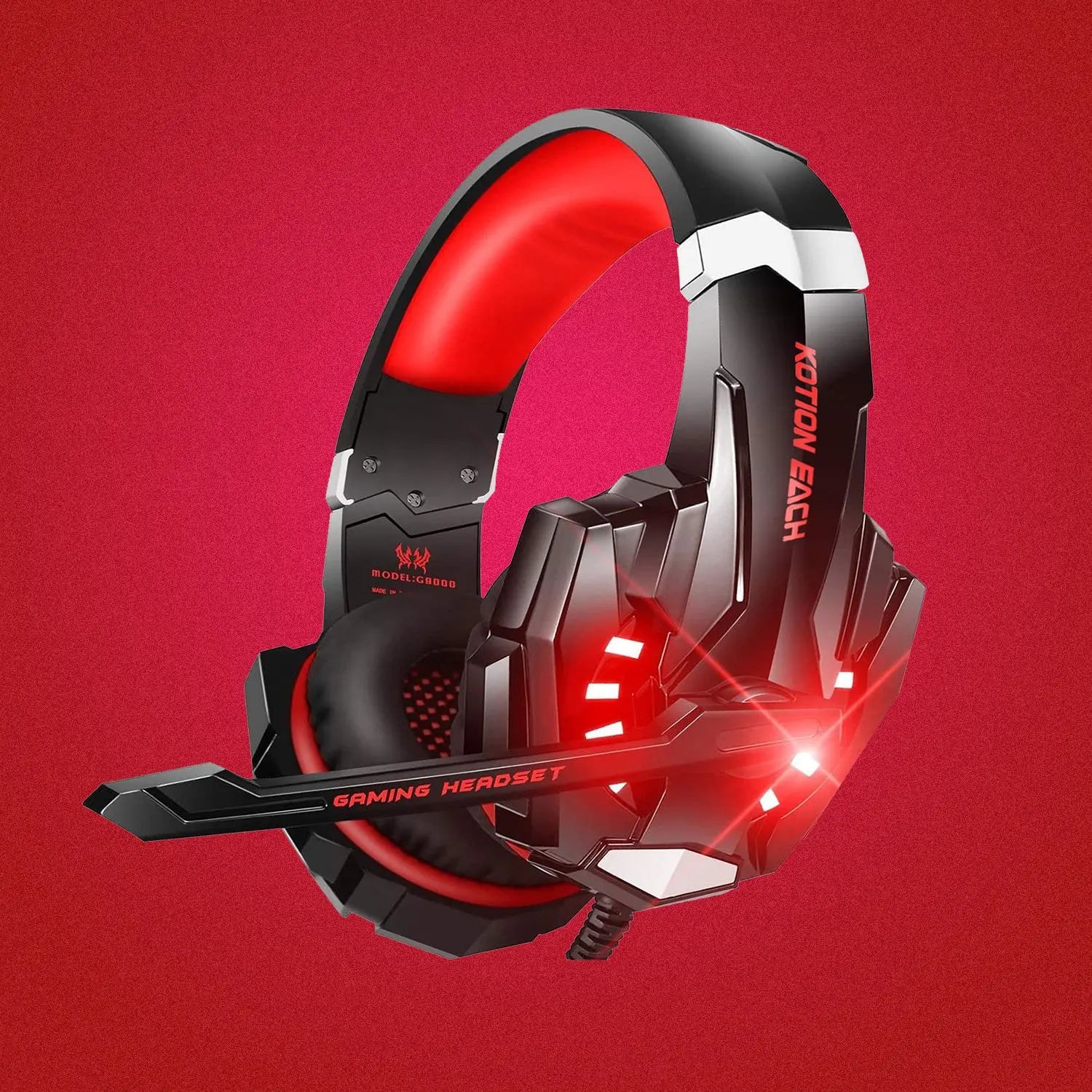 G9000 Gaming Headset — Deep Bass, Glowing Earcups