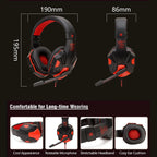 3.5mm Wired Gaming Headset — Noise Cancelling, Foldable